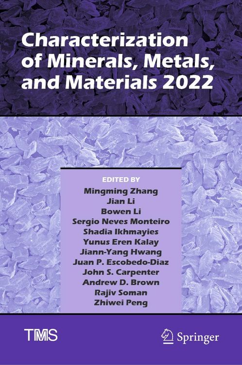 Produktbild: Characterization of Minerals, Metals, and Materials 2022