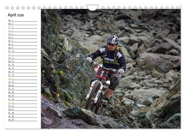 Produktbild: Mountainbike Freeride Momente (Wandkalender 2026 DIN A4 quer), CALVENDO Monatskalender