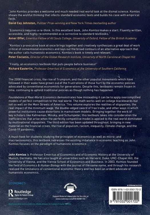 Produktbild: Foundations of Real-World Economics