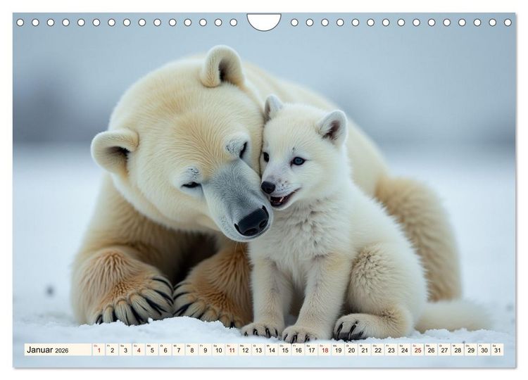 Produktbild: Ungew&ouml;hnliche Tierfreundschaften (Wandkalender 2026 DIN A4 quer), CALVENDO Monatskalender