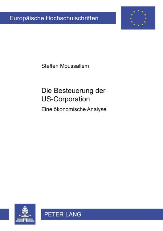 Produktbild: Die Besteuerung der US-corporation