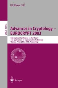 Produktbild: Advances in Cryptology - EUROCRYPT 2003