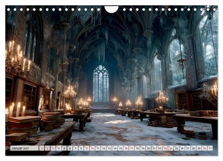 Produktbild: Geheime Bibliotheken der alten Welt (Wandkalender 2027 DIN A4 quer), CALVENDO Monatskalender