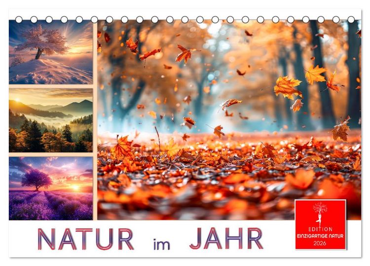 Produktbild: Natur im Jahr (Tischkalender 2026 DIN A5 quer), CALVENDO Monatskalender
