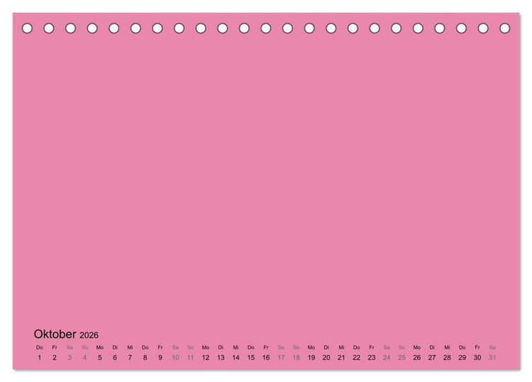 Produktbild: DIY Bastel-Kalender -Warme Pastell Farben- Zum Selbstgestalten (Tischkalender 2026 DIN A5 quer), CALVENDO Monatskalender