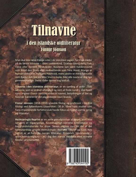Produktbild: Tilnavne i den islandske oldlitteratur