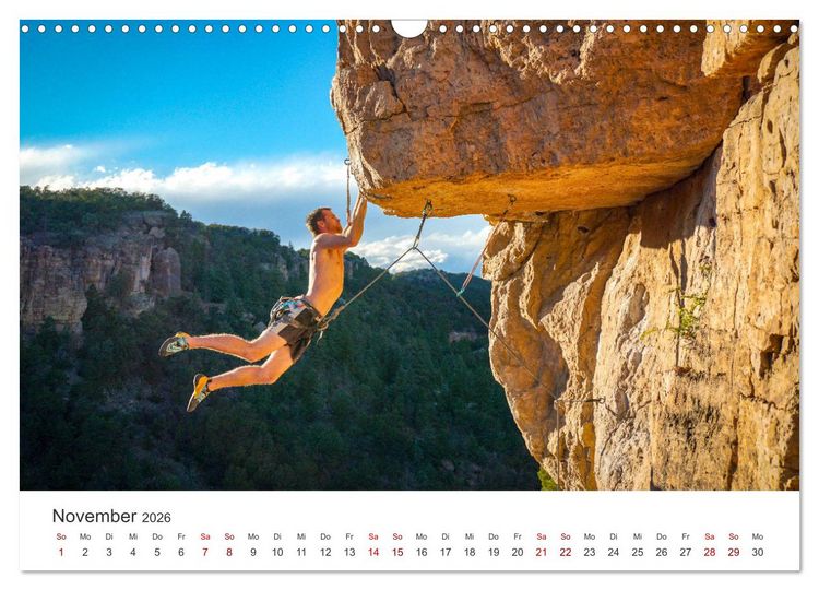 Produktbild: Klettern - Immer weiter hoch hinauf (Wandkalender 2026 DIN A3 quer), CALVENDO Monatskalender