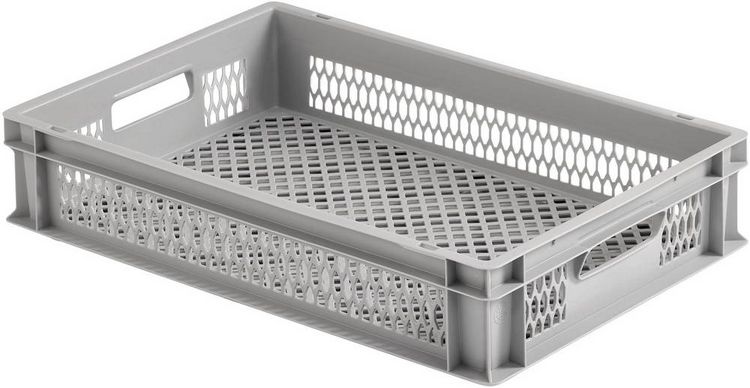 Produktbild: Alutec 75050 Kunststoffbox vergittert (B x H x T) 600 x 120 x 400mm Grau 1St.