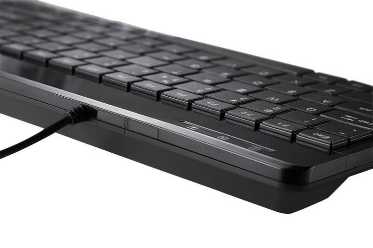 Produktbild: Perixx PERIBOARD-409DEU USB Tastatur Deutsch, QWERTZ Schwarz