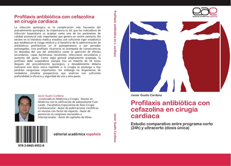 Produktbild: Profilaxis antibi&oacute;tica con cefazolina en cirug&iacute;a cardiaca