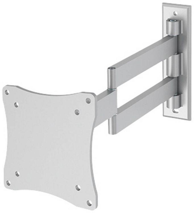 Produktbild: Neomounts FPMA-W830 Monitor-Wandhalterung 1 Display(s) 25,4 cm (10") - 68,6 cm (27") Silber Neigbar, Schwenkbar, Ausziehbar