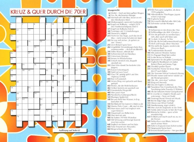 Produktbild: Unsere 70er Jahre - Das Rätselbuch