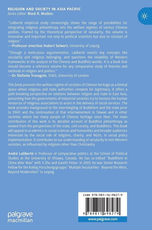 Produktbild: Chinese Religions and Welfare Regimes Beyond the PRC