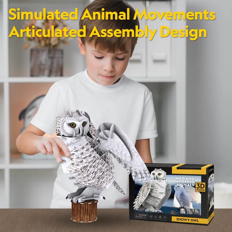 Produktbild: CUBICFUN - 3D Puzzle Schneeeule 32 Teile