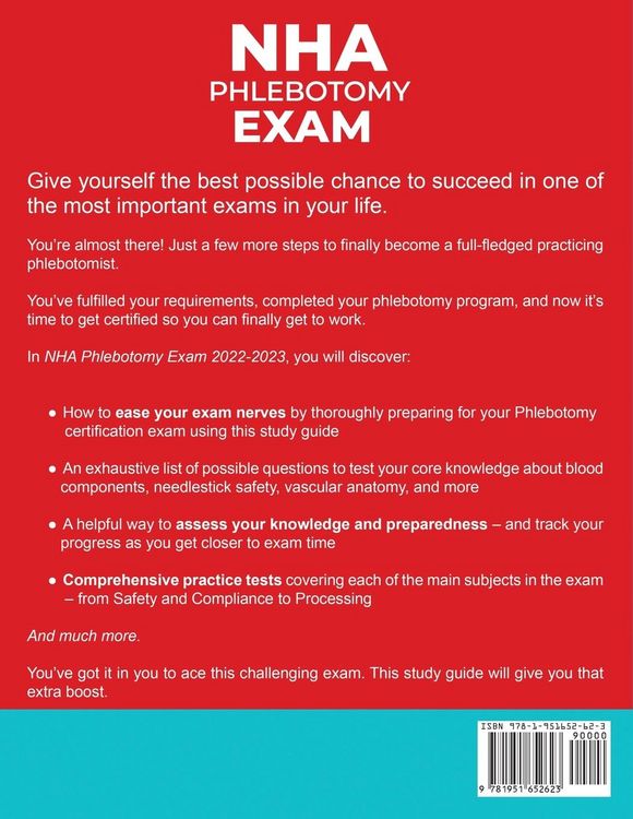 Produktbild: NHA Phlebotomy Exam 2022-2023