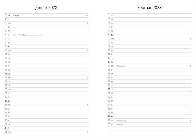 Produktbild: Kalenderbuch A6 koralle 2027