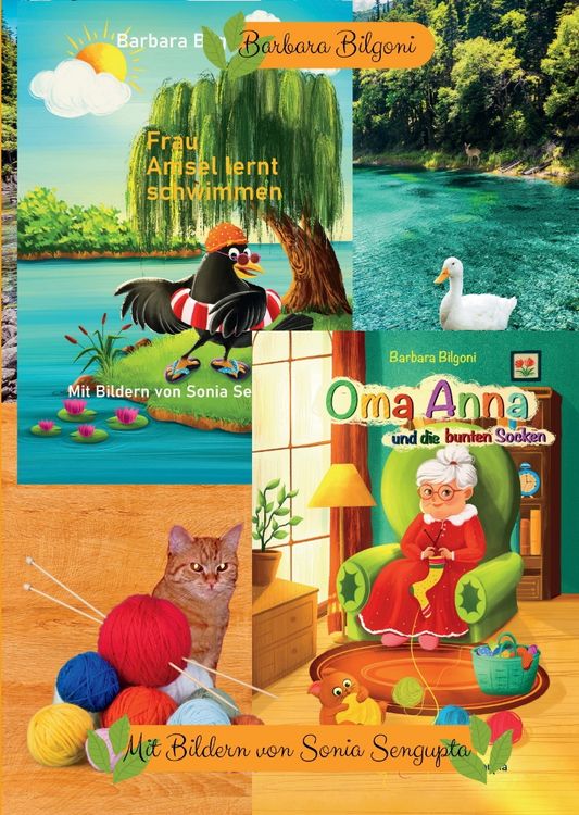 Produktbild: Doppelband: Frau Amsel lernt schwimmen + Oma Anna und die bunten Socken