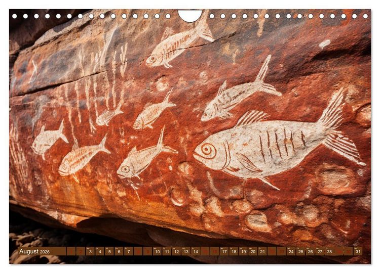 Produktbild: Steinzeit Galerie (Wandkalender 2026 DIN A4 quer), CALVENDO Monatskalender
