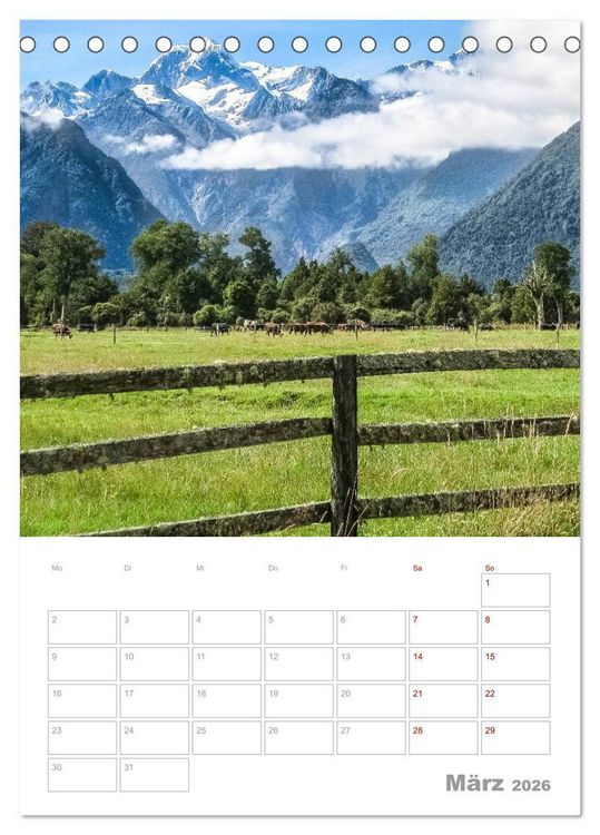 Produktbild: Kalenderplaner g'day Neuseeland 2026 (Tischkalender 2026 DIN A5 hoch), CALVENDO Monatskalender