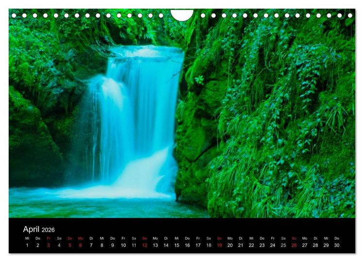 Produktbild: Geheimnisvolle B&auml;che und Fl&uuml;sse (Wandkalender 2026 DIN A4 quer), CALVENDO Monatskalender
