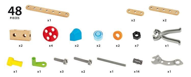 Produktbild: Brio Builder Box 48-teilig, Werkzeugkoffer