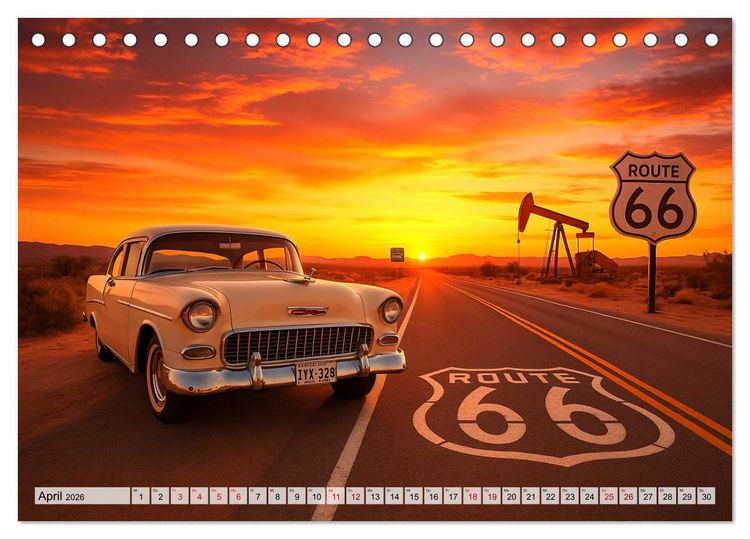 Produktbild: USA &ndash; von Yellowstone bis Texas - Cowboys, Pr&auml;rie und Bisons (Tischkalender 2026 DIN A5 quer), CALVENDO Monatskalender