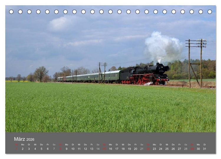 Produktbild: Eisenbahn Kalender 2026 - Oberlausitz und Nachbarl&auml;nder (Tischkalender 2026 DIN A5 quer), CALVENDO Monatskalender