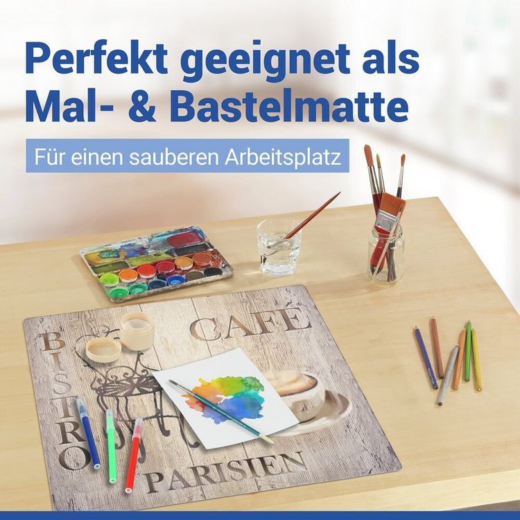 Produktbild: Schutzabdeckmatte Mod. Bistro 60 x 52 cm, hitzebest&auml;ndige Schutzmatte f&uuml;r Kochfelder