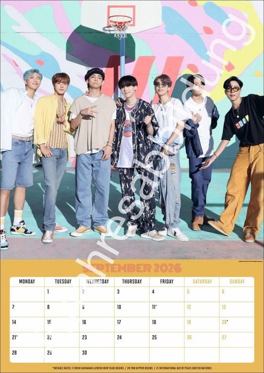 Produktbild: BTS Posterkalender 2027
