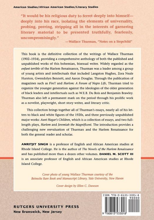 Produktbild: The Collected Writings of Wallace Thurman