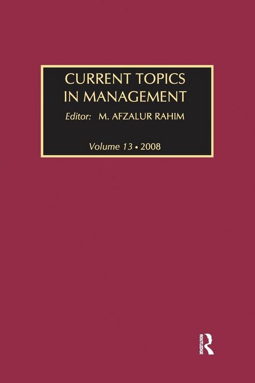 Produktbild: Current Topics in Management