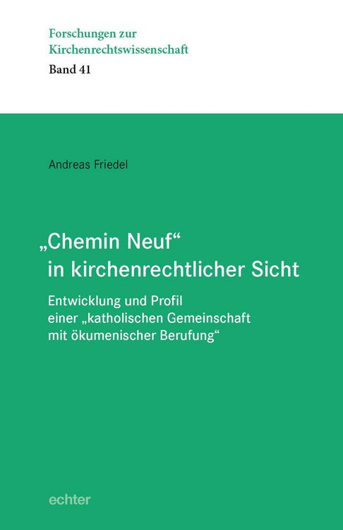 Produktbild: "Chemin Neuf" in kirchenrechtlicher Sicht