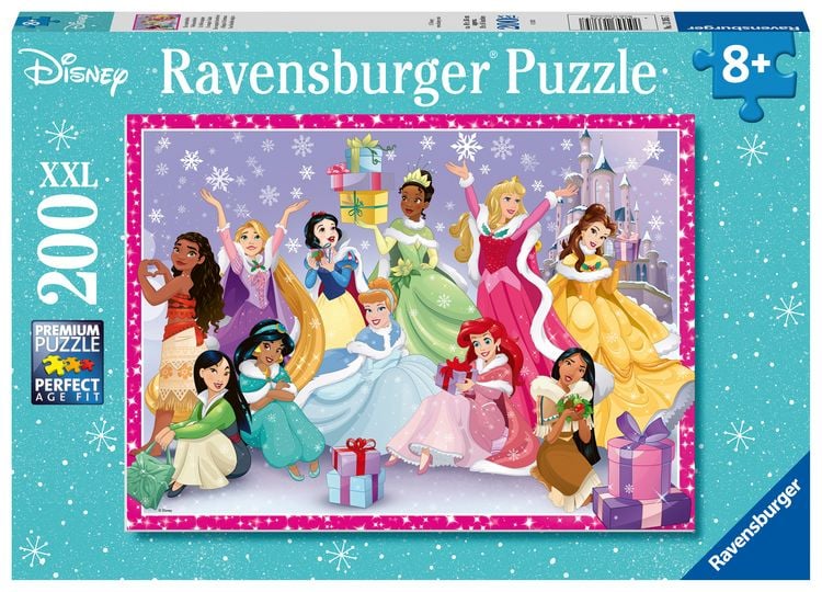 Produktbild: Kinderpuzzle 200 XXL Teile - Disney Prinzessinnen - Ein zauberhaftes Weihnachtsfest