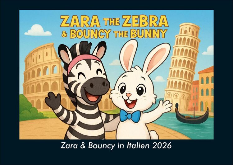 Produktbild: Zara & Bouncy in Italien 2026 Fotokalender DIN A4