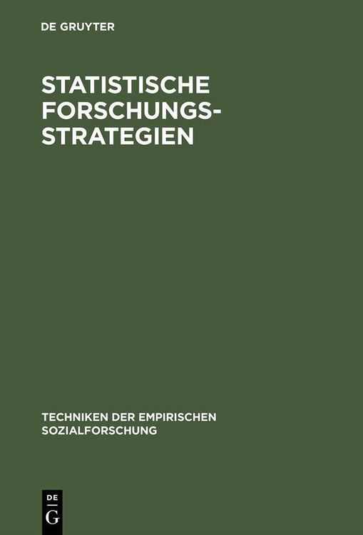 Produktbild: Statistische Forschungsstrategien