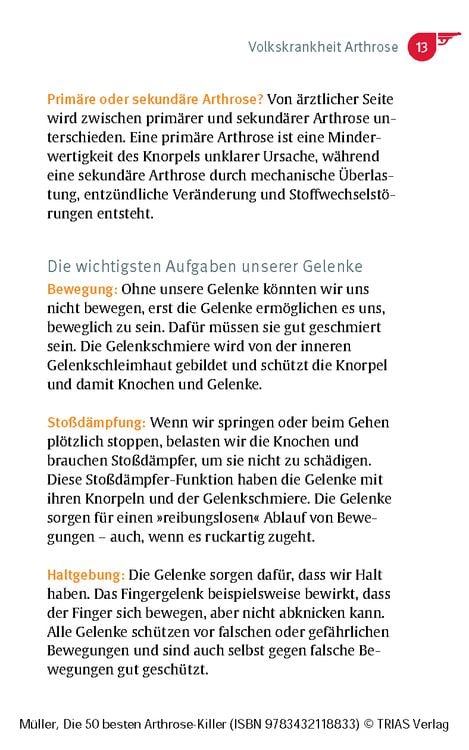 Produktbild: Die 50 besten Arthrose-Killer