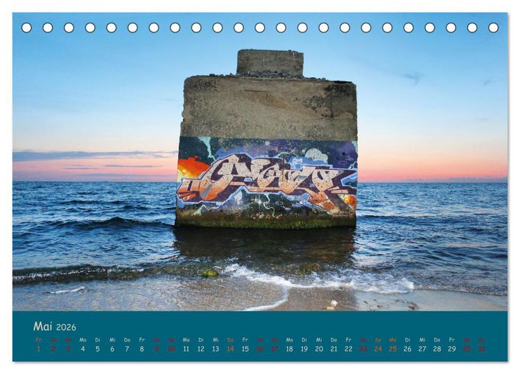 Produktbild: KUNSTORTE (Tischkalender 2026 DIN A5 quer), CALVENDO Monatskalender