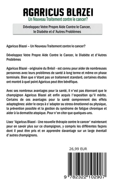 Produktbild: Agaricus blazei - Un Nouveau Traitement contre le cancer?