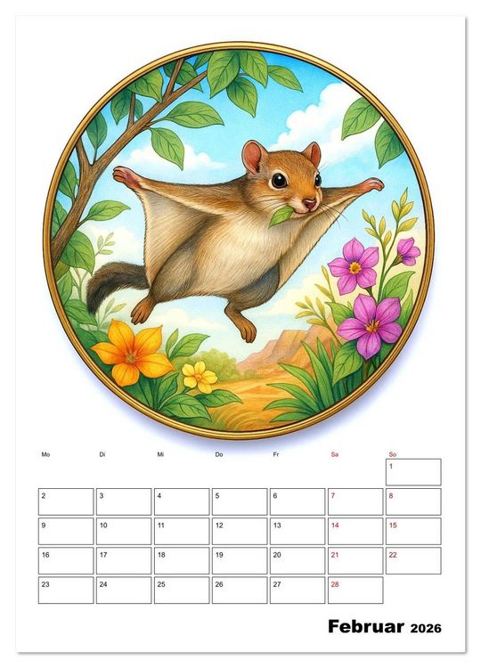 Produktbild: Unbekannte Niedlichkeit (Wandkalender 2026 DIN A2 hoch), CALVENDO Monatskalender