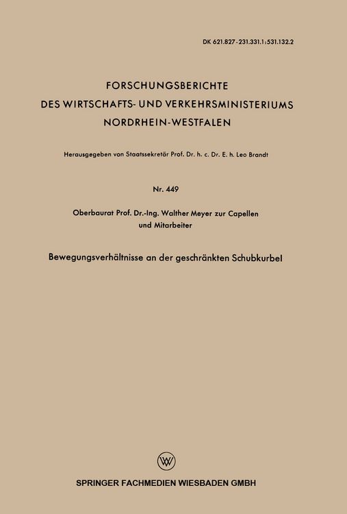 Produktbild: Bewegungsverh&auml;ltnisse an der geschr&auml;nkten Schubkurbel