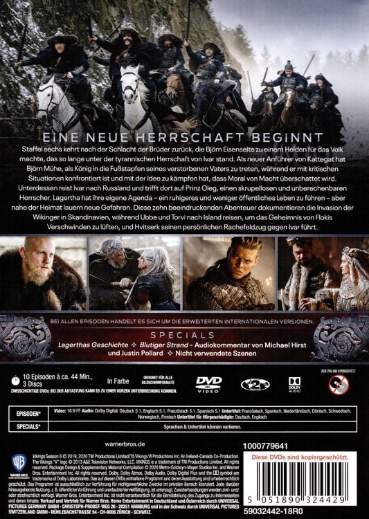 Vikings - Season 6.1 [3 DVDs]