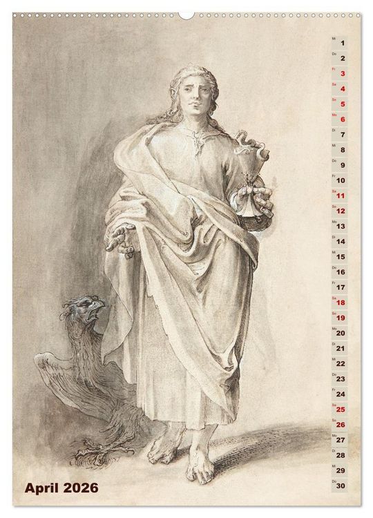Produktbild: Jesus und die zw&ouml;lf Apostel (hochwertiger Premium Wandkalender 2026 DIN A2 hoch), Kunstdruck in Hochglanz