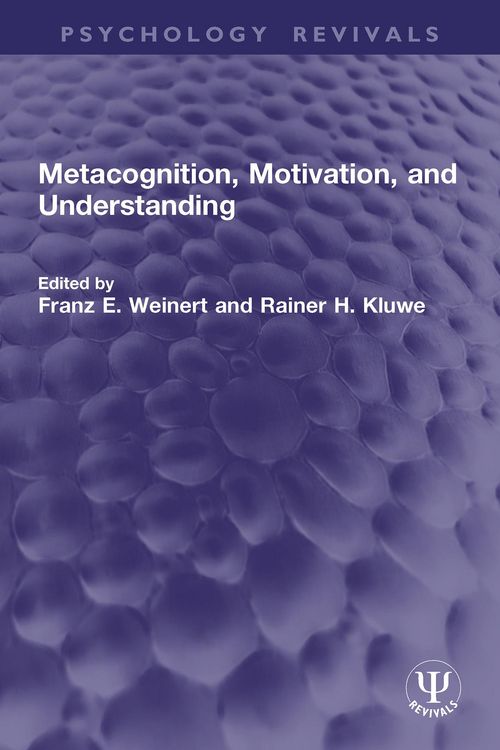 Produktbild: Metacognition, Motivation, and Understanding