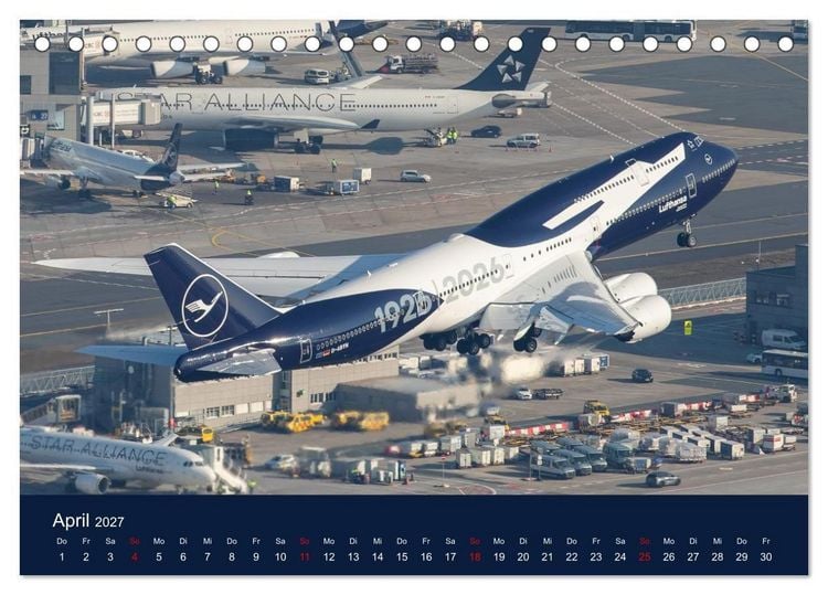 Produktbild: Lufthansa 100 Years (Tischkalender 2027 DIN A5 quer), CALVENDO Monatskalender