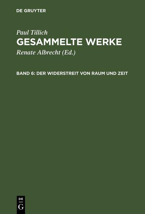 Produktbild: Der Widerstreit von Raum und Zeit