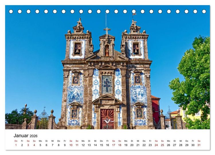 Produktbild: Porto und Gaia - Ausblicke und Einsichten (Tischkalender 2026 DIN A5 quer), CALVENDO Monatskalender