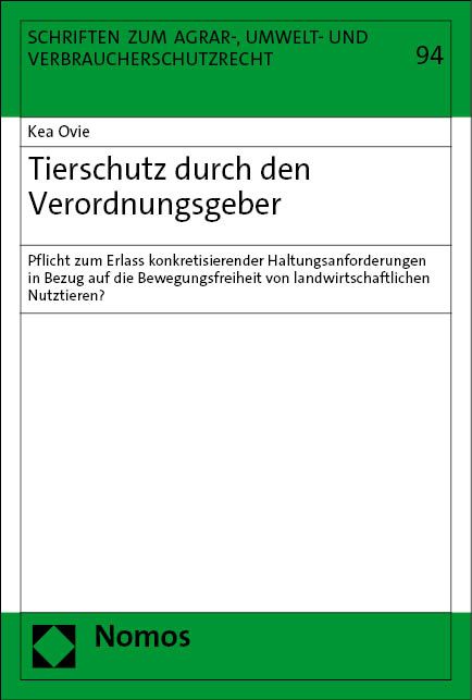 Produktbild: Tierschutz durch den Verordnungsgeber
