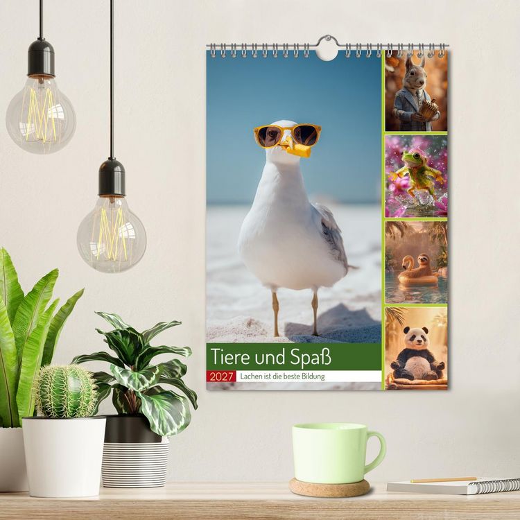 Produktbild: Tiere und Spa&szlig; (Wandkalender 2027 DIN A4 hoch), CALVENDO Monatskalender