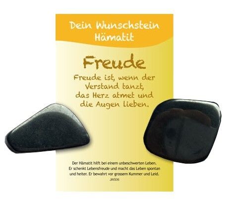 Produktbild: Dein Wunschstein, H&auml;matit - Freude