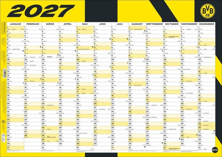 Produktbild: BVB Posterplaner 2027